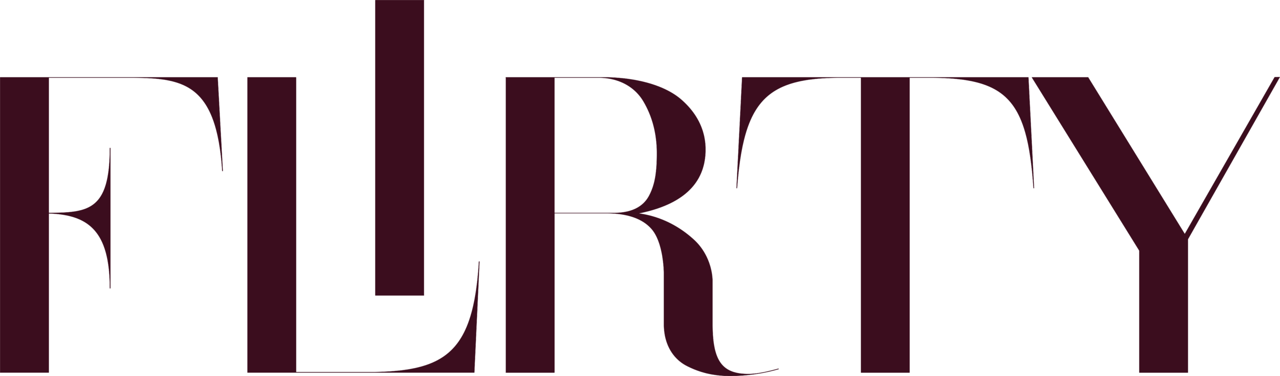 Flirty Wordmark Burgundy